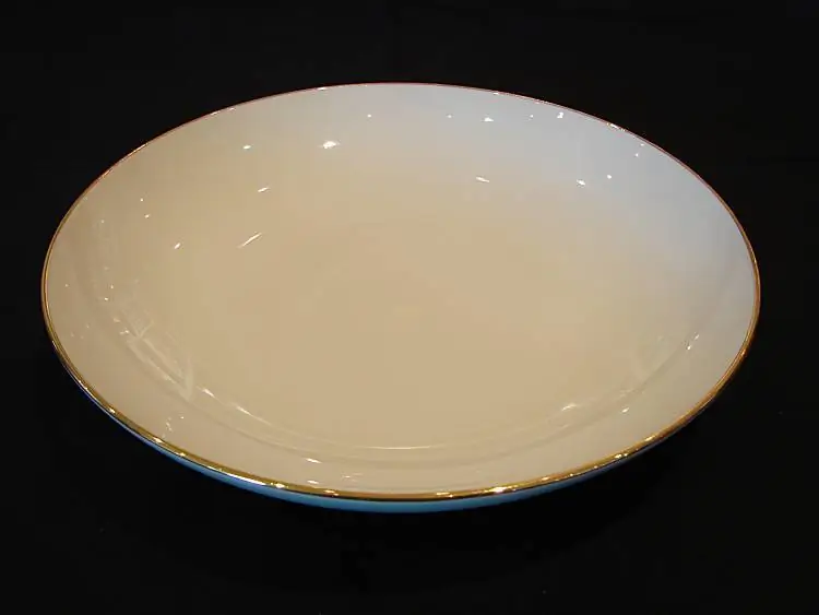 4025223242231 - Fuerstin Teller tief 22 cm 654 22 Elfenbein Gold