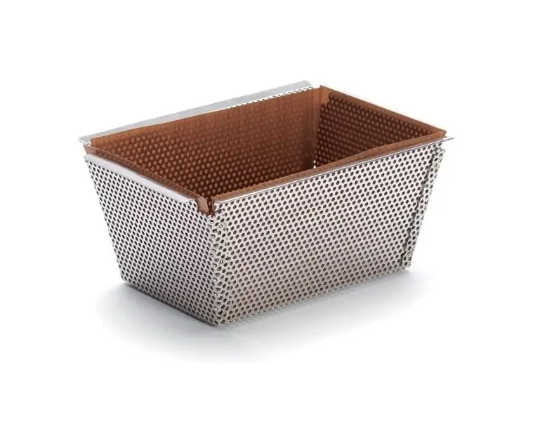 3011243215158 - Backform 2 tlg rechteckig perforiert mit Backfolie 15 cm