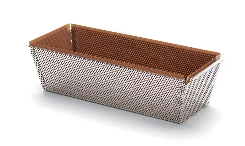 3011243215264 - Backform 2 tlg rechteckig perforiert mit Backfolie 26 cm