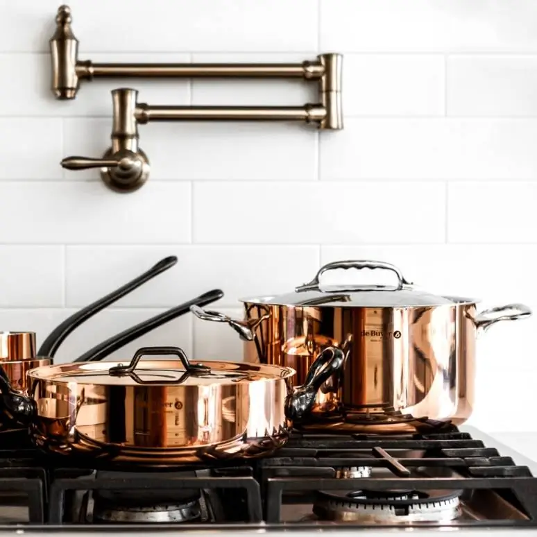 de Buyer Kochtopf Kupfer Prima Matera Induktion 28 cm Bild 2