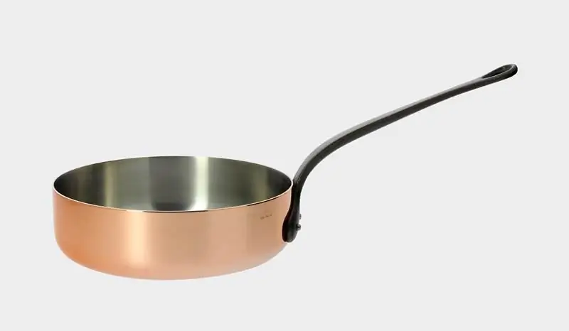 Stielkasserolle Kupfer Prima Matera Induktion Gusseisengriff 24 cm