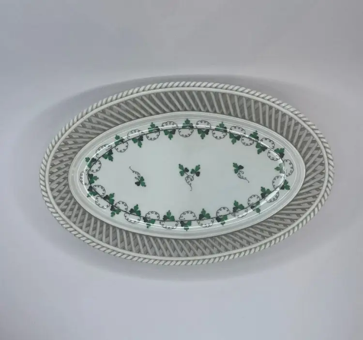 Herend Petersilie ovaler Flechtkorb 7375 26cm lang Bild 2