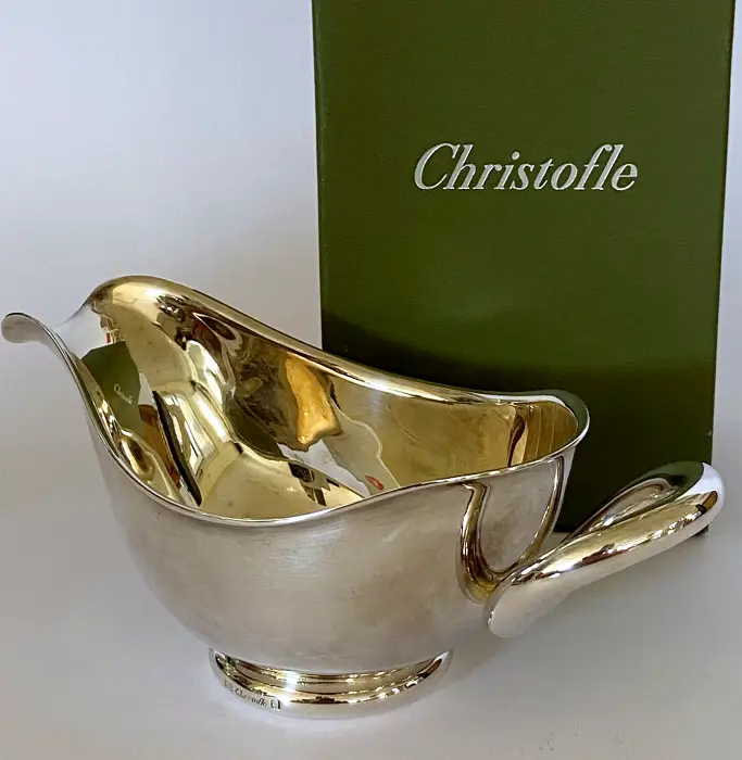 Christofle Vertigo Sauciere oval versilbert Bild 2