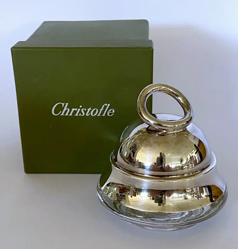 Christofle Vertigo Portionsbutterdose versilbert Bild