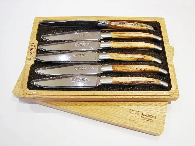 3701078002558 - Steakmesser Aubracholz 6er Set