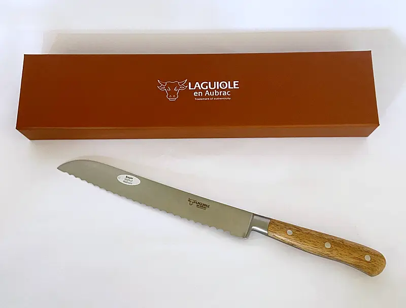 Laguiole-en-aubrac Brotmesser Walnussholz Bild