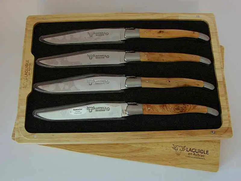 3701078003821 - Steakmesser Wacholderholz 4er Set