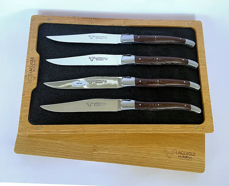 Laguiole-en-aubrac Steakmesser Wenge 4er Set Bild