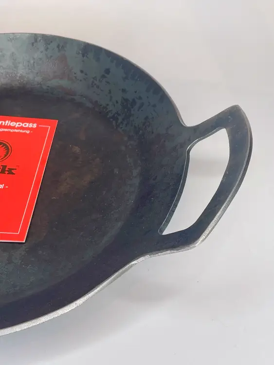 Turk Servierpfanne geschmiedet aus einem Stück zwei Griffe 28 cm Bild 2