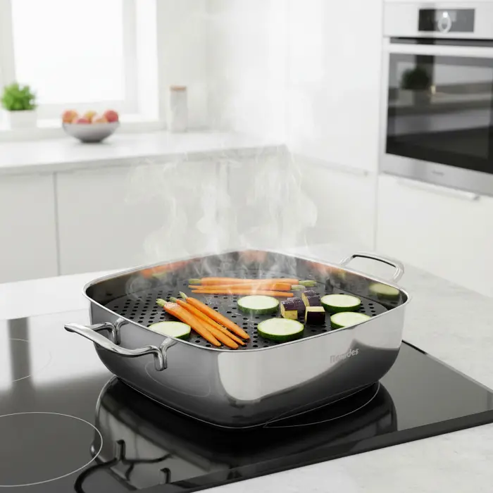 Berndes bvital Multi-Aroma Quadro Multi Steamer mit Thermometer Bild 2