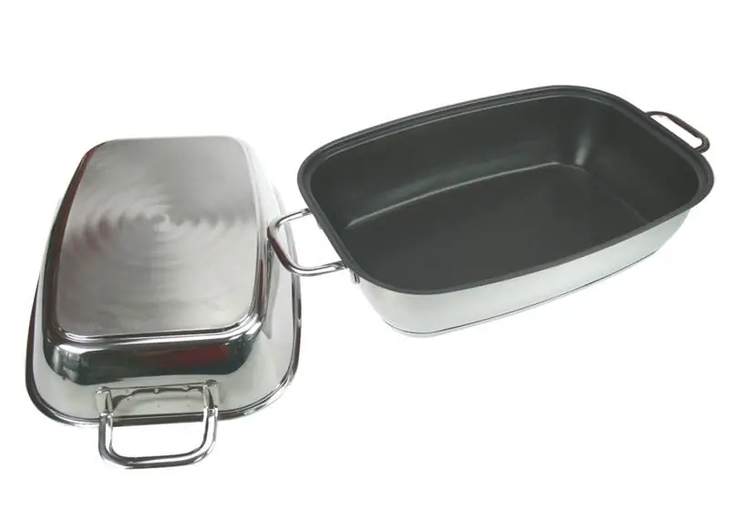 Bräter Edelstahl rechteckig antihaft Injoy 36 cm