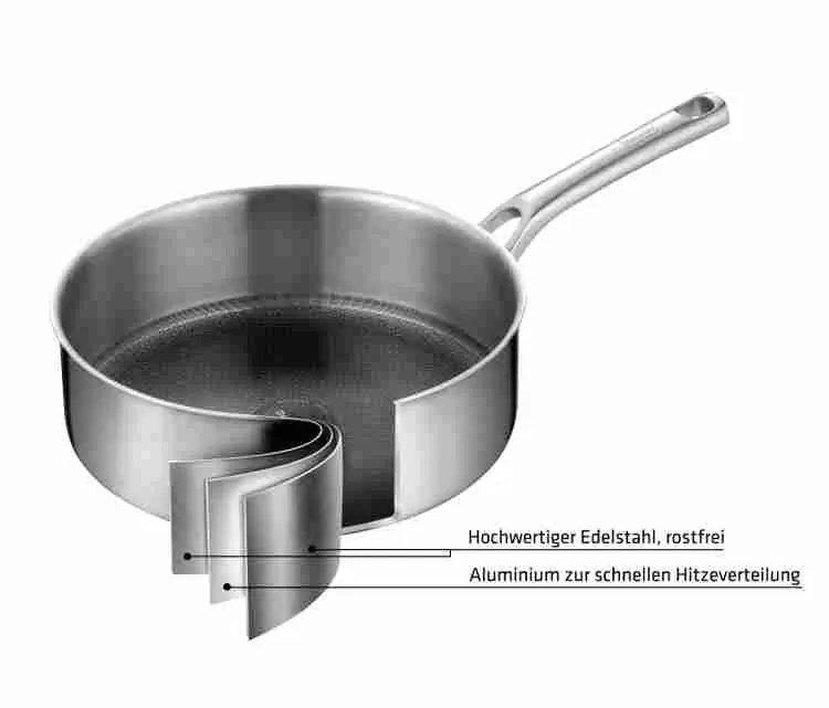 Berndes Tricion Resist Schmorpfanne mit Glasdeckel 28 cm Bild 2