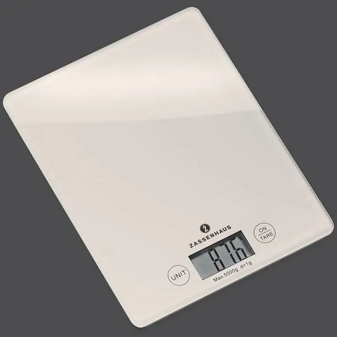 Digitalwaage ZASSENHAUS BALANCE weiß weiß