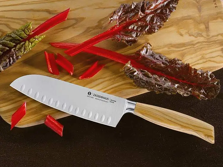 Güde Santokumesser mit Kullen 16 cm edition olive Bild 2