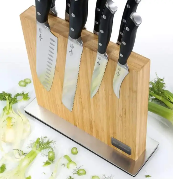 Zassenhaus Messerblock magnetisch Bambus 28 cm Bild 2