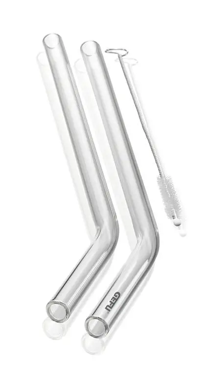 GEFU Glastrinkhalm Future 4 Stück 23 cm 12704 Bild