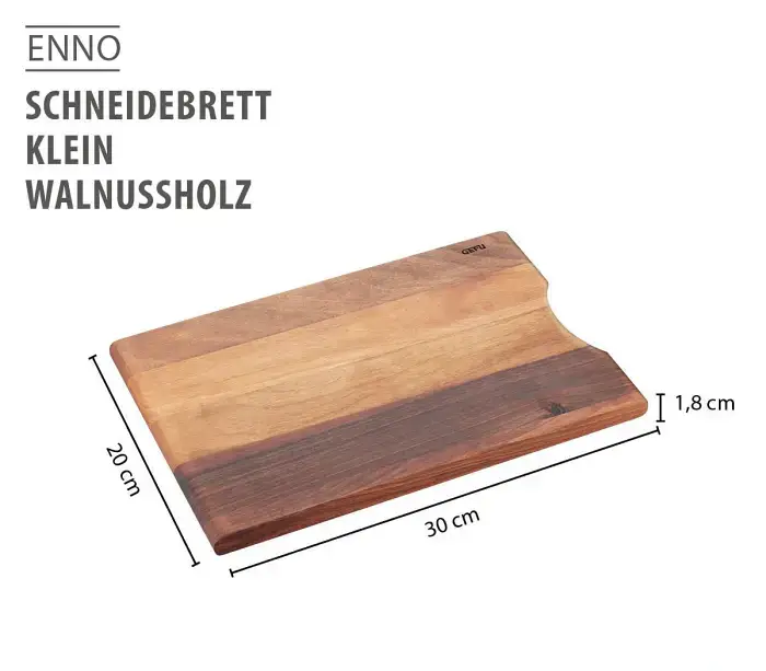 GEFU Enno Schneidebrett klein Walnussholz Bild 2