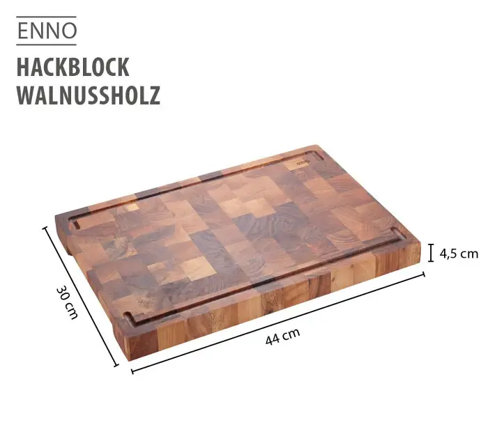 GEFU Enno Hackblock Walnussholz Bild 2