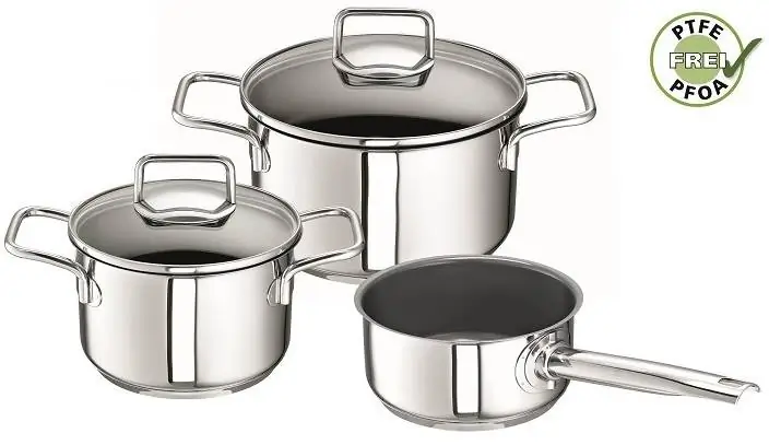 Topf-Set SCHULTE-UFER Green Life Töpfe Gr + silberfarben (edelstahlfarben) Topfsets Topf Induktion