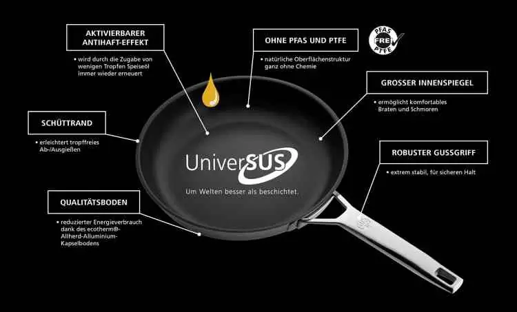 Schulte-Ufer Bratpfanne Astral universus antihaft unbeschichtet 32 Bild 2