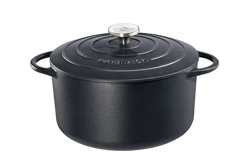 Küchenprofi Bratentopf Gusseisen rund 24cm schwarz Provence Bild