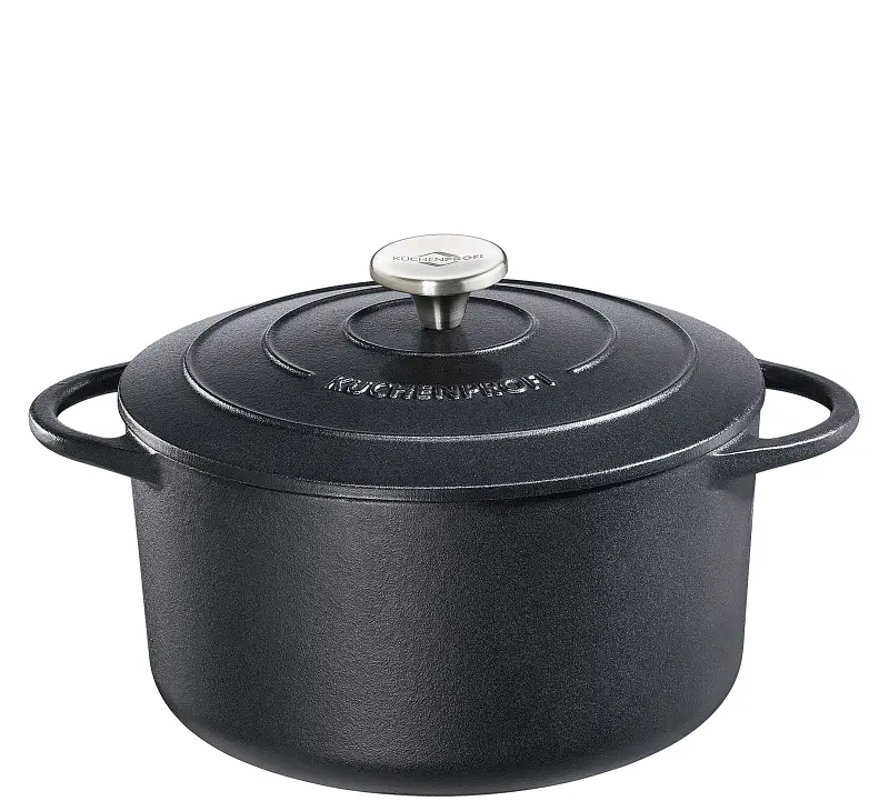 Küchenprofi Bratentopf Gusseisen rund 22cm schwarz Provence Bild