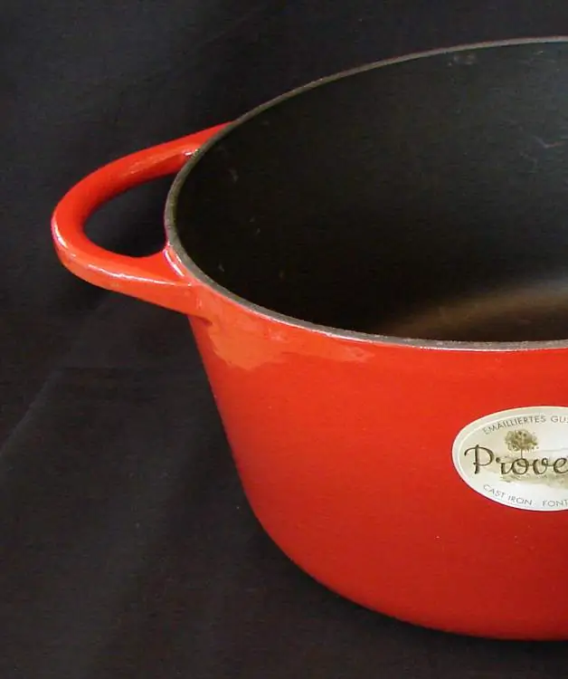 Küchenprofi Bratentopf Gusseisen rund 28cm classic rot Provence Bild 2