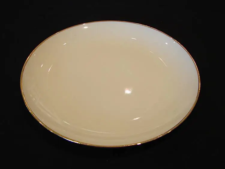 Fürstenberg Porzellan Fürstin gold Teller flach 17 cm 654/17 Elfenbein Gold Bild 2