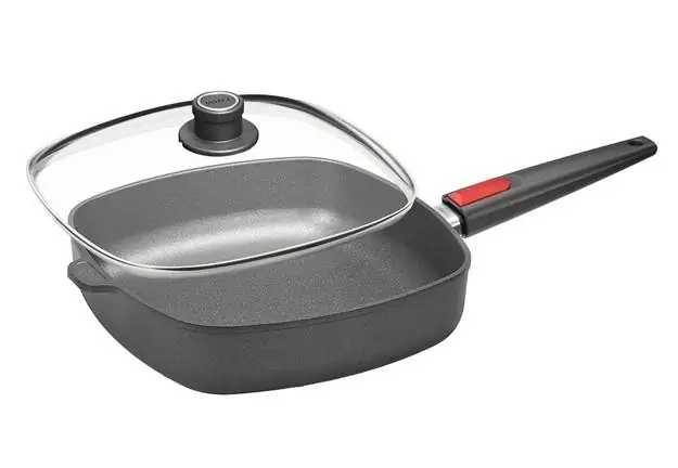 Schmorpfanne Aluguss Nowo Titanium Induction viereckig 26 cm mit Deckel