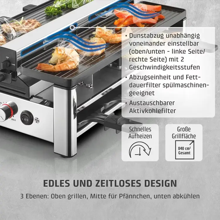 Caso Design Raclette AirClean Bild 2