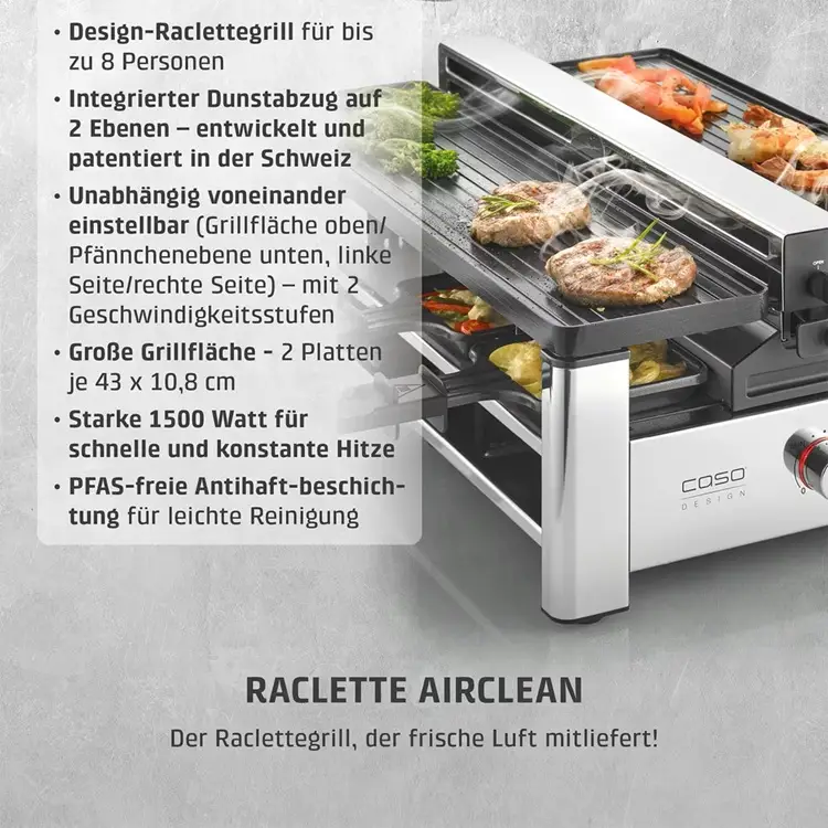 Caso Design Raclette AirClean Bild 2