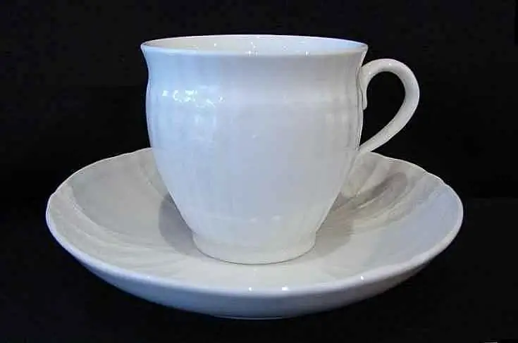 4043778023549 - Rocaille weiss Kaffeetasse mit Untere