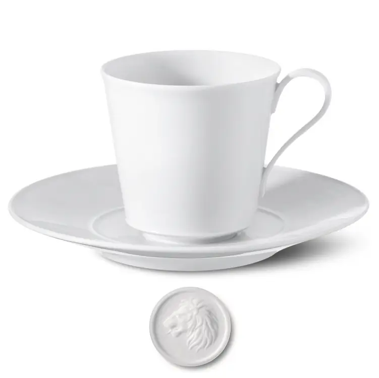 KPM Berlin Arkadia Kaffeetasse Nemeischer Löwe Bild