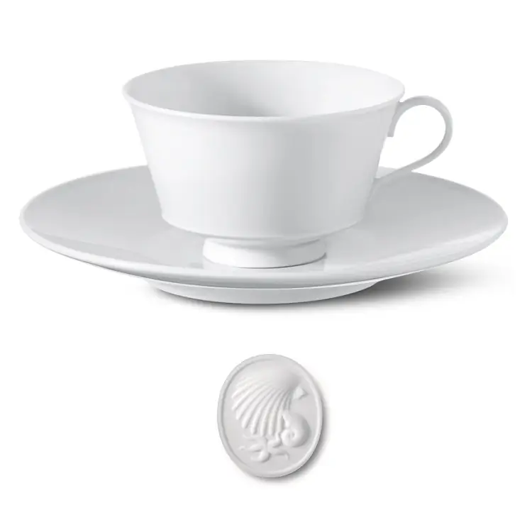 KPM Berlin Arkadia Teetasse Muschel Bild