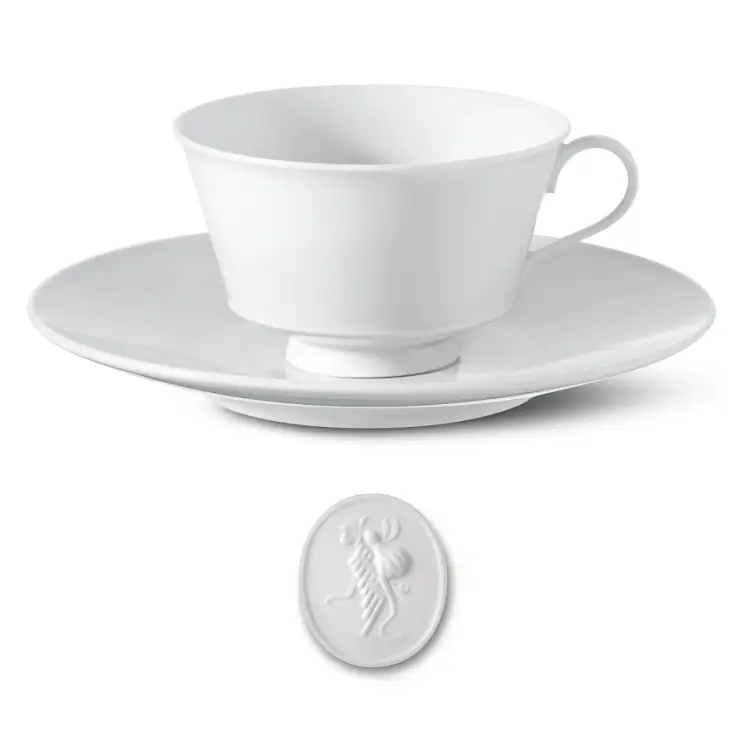 KPM Berlin Arkadia Teetasse Panflöte Bild