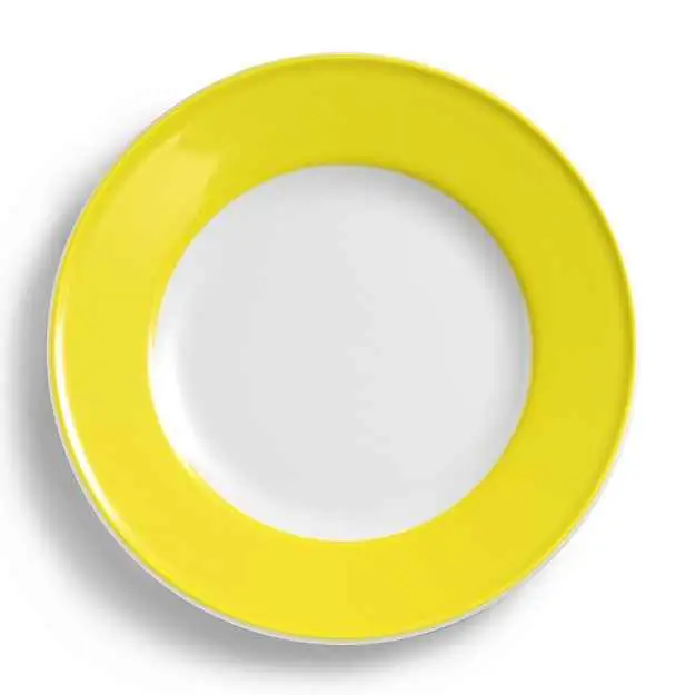 Dibbern Teller flach 26 cm Fahne ZITRONE Bild