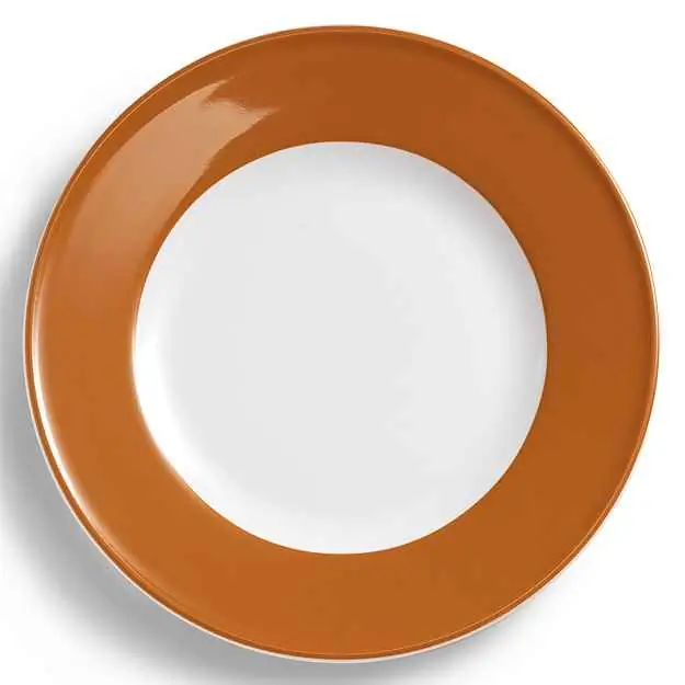 Dibbern Teller flach 28 cm Fahne KARAMELL Bild