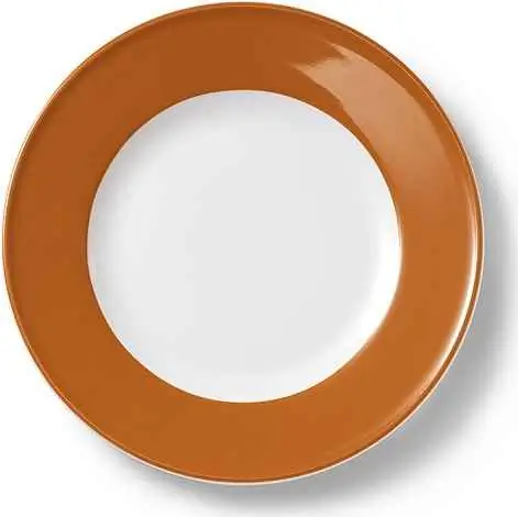 Dibbern Teller flach 21 cm Fahne KARAMELL Bild