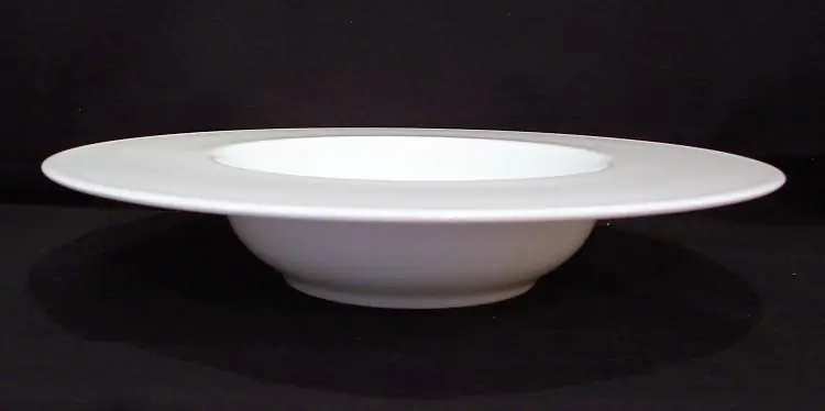 Dibbern Teller tief breiter Rand 26 cm 0,40 ltr. Pure Bild 2