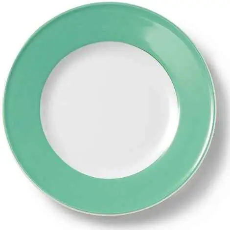 Dibbern Teller flach 21 cm Fahne SMARAGD Bild