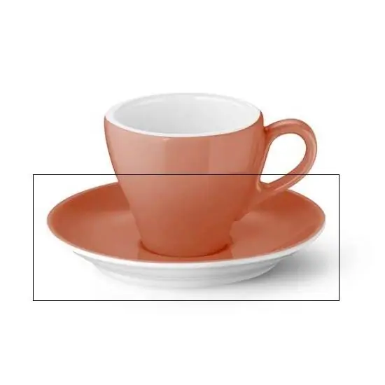 Dibbern Espresso Untertasse classico papaya Bild