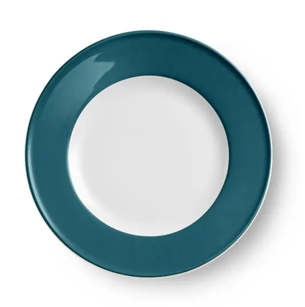 Dibbern Teller flach 19 cm fahne petrol Bild