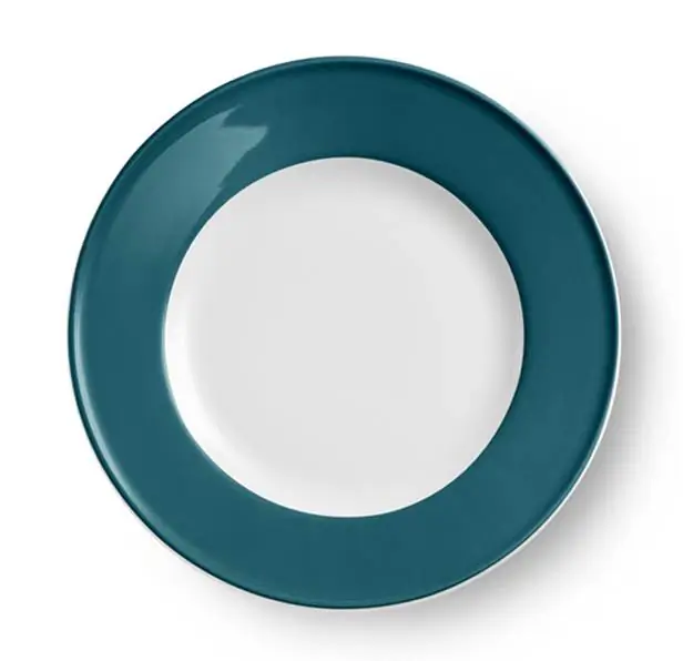 Dibbern Teller flach 21 cm fahne petrol Bild