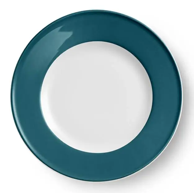 Dibbern Teller flach 26 cm fahne petrol Bild