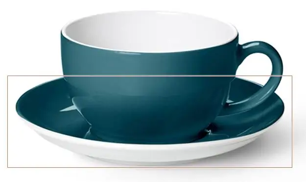 Dibbern Cappuccino Untere petrol Bild