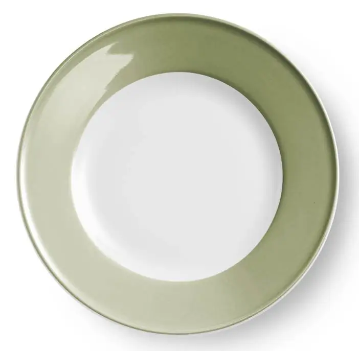 Dibbern Teller flach 28 cm fahne khaki Bild