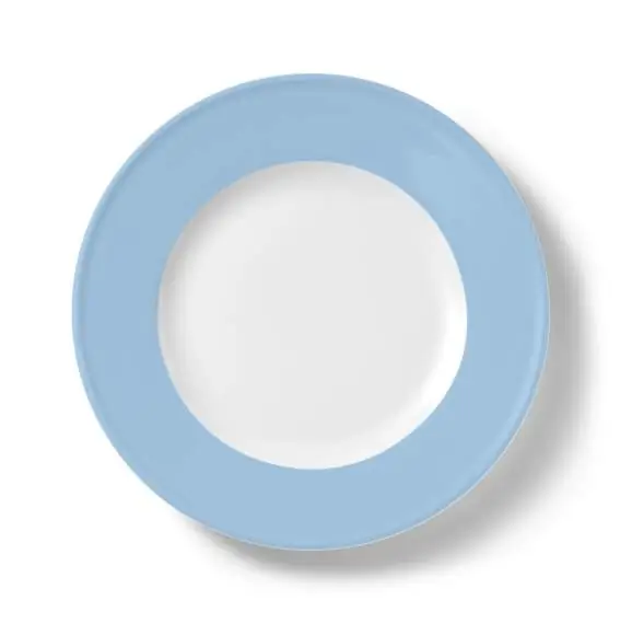 Dibbern Teller flach 21 cm Fahne morgenblau Bild