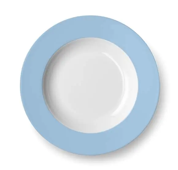 Dibbern Suppenteller 23 cm Fahne morgenblau Bild