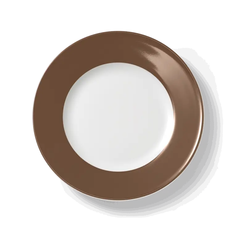 Dibbern Teller flach 21 cm Fahne CHOCOLATE Bild
