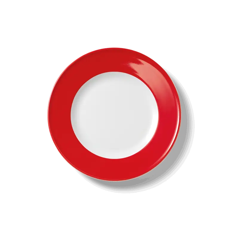 Dibbern Teller flach 21 cm Fahne rot Bild